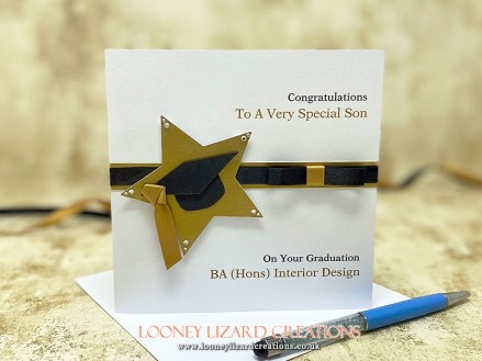 Star Achievement: Handmade to order and personalised with your own wording both inside and out!