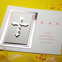 Product shot for: Zara - Handmade Christening Card 