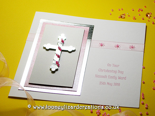 Handmade christening and naming day cards